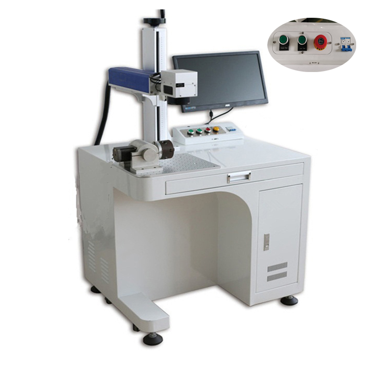 20w table type fiber laser marking machine for metal namepate